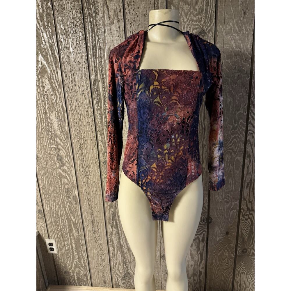 NWT Women's multi-color bodysuit Size XL